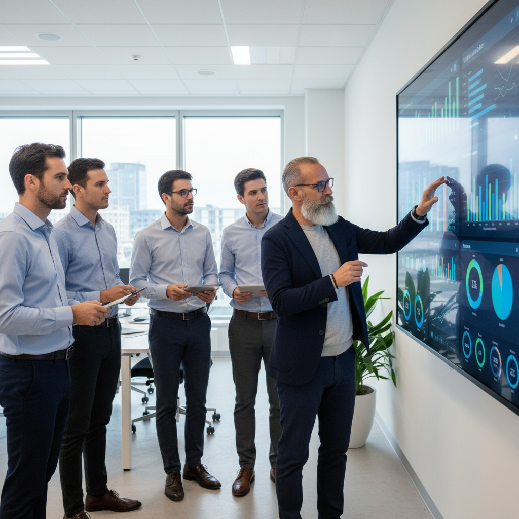 Xavier enseñando en clase