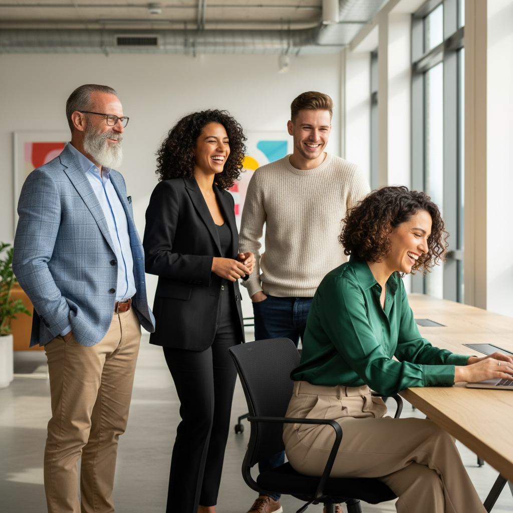 Xavier con su equipo